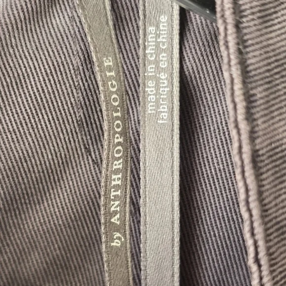 Anthropologie Jenee Tiered Tunic Dress Sz S Washed Black Short Casual Pockets - Picture 8 of 13